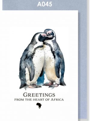 Handmade card, African Penguin, Jackass Penguin